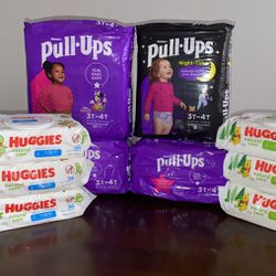 Huggies Pull-ups / Wipes Bundle 