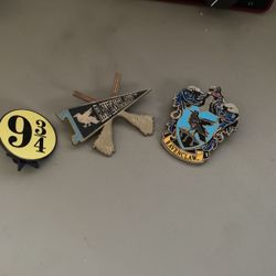 Harry Potter Pins And Lanyard 