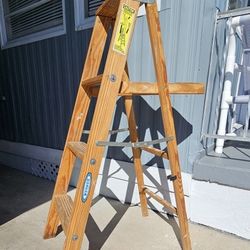 WOODEN  LADDER  4 FT.