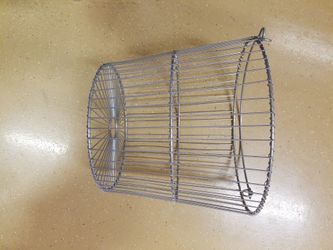 Heavy Duty Metal Steel Basket With Bail Handle 14.5" Mouth Diameter By 12.5" Tall 