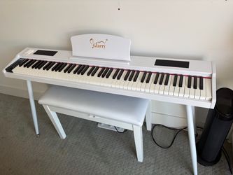 Glarry Electric Piano with Bench