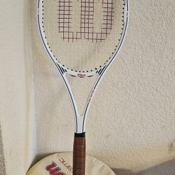Wilson Ceramic Midsize 85 PWS Tennis Racquet/Racket Like New with case and extra grip