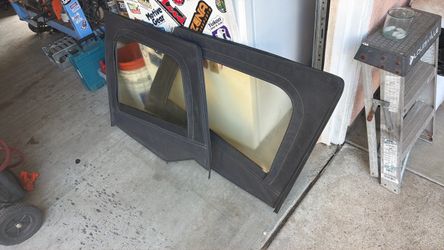 Soft Top Window Panels with Frame Jeep yj