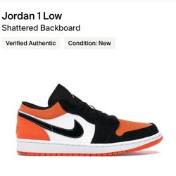 Air Jordan 1 Low Shattered Backboard 
