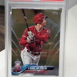 2018 Topps Update Gold #US189 Shohei Ohtani  /2018 PSA 7- Rookie card