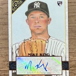 2020 Topps Gallery MIKE KING #48 Autographs RC AUTO NY Yankees