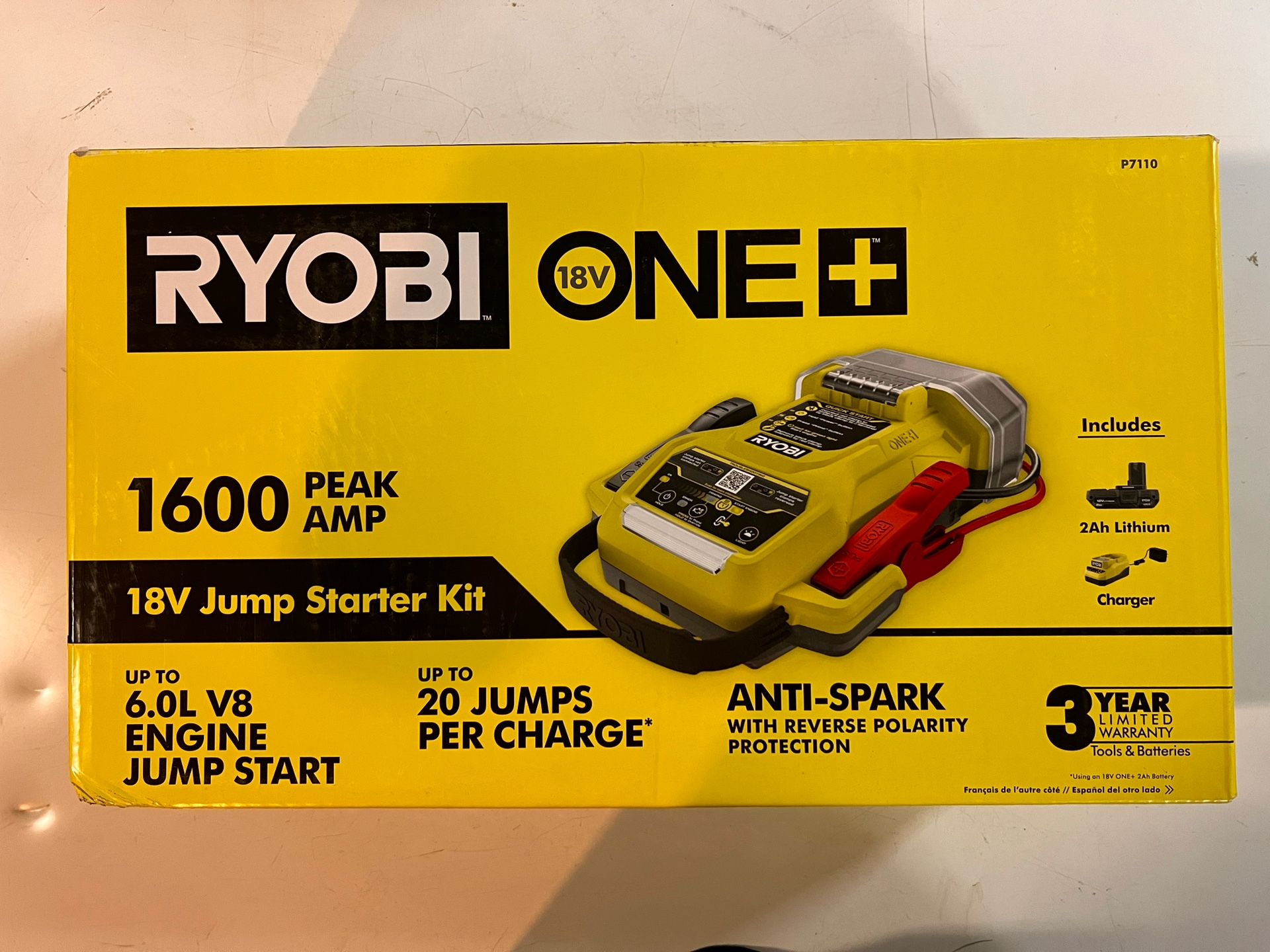 Ryobi 18v Jump Starter Kit