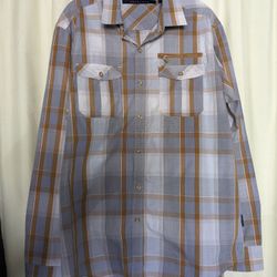 Sean John Plaid Shirt Size L