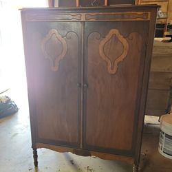 Antique Wardrobe Storage Cabinet 