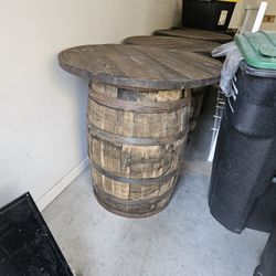 Whiskey Barrel Bar Top
