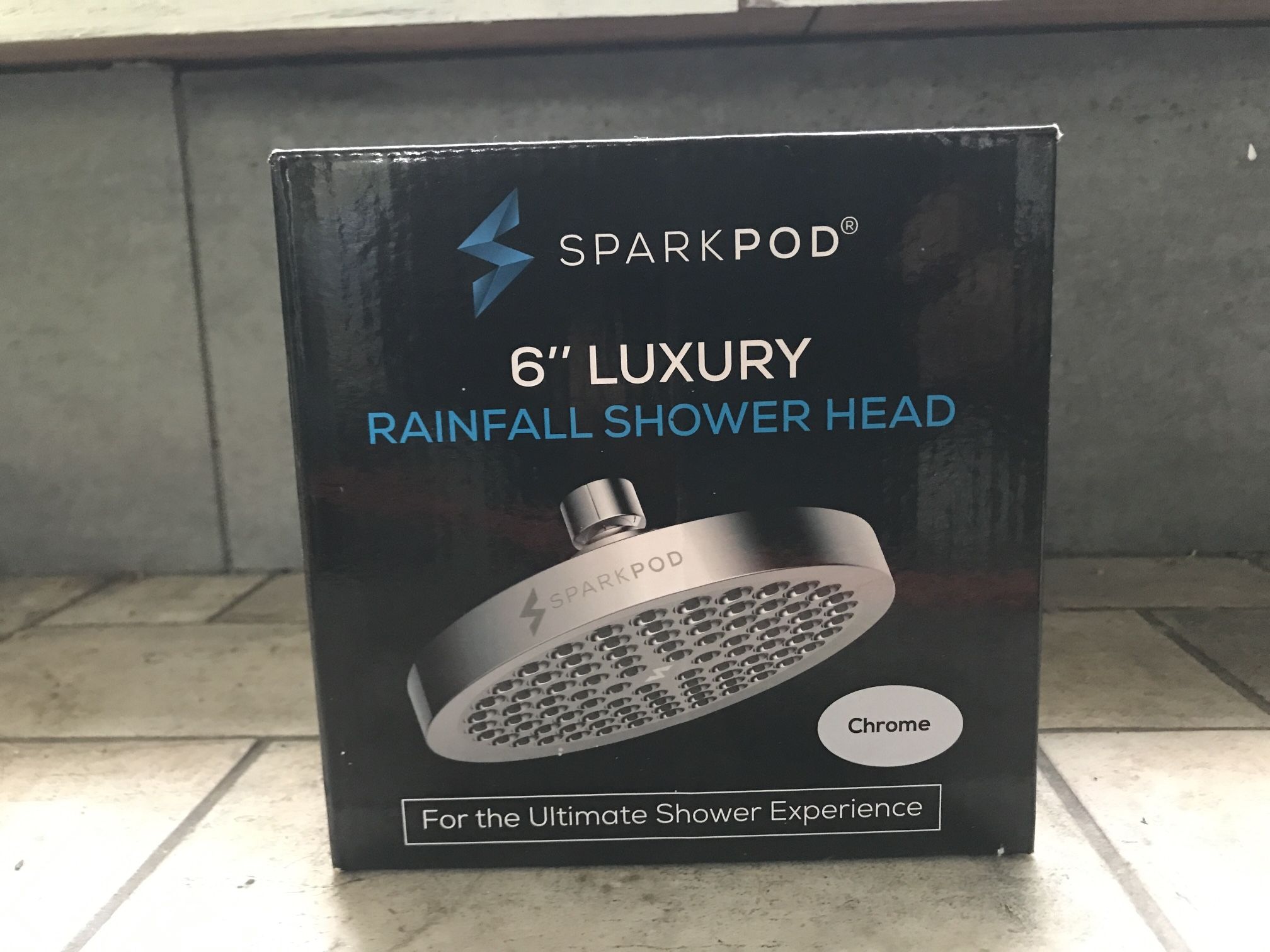 1 Shower Head Left! Sparkpod 6” metal durable qualify shower head