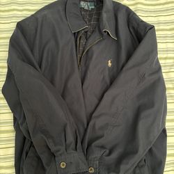Vintage Polo Ralph Lauren Jacket, Men Size M, Navy