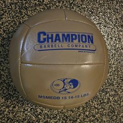 The Original Champion Barbell Company Leather Medicine Ball