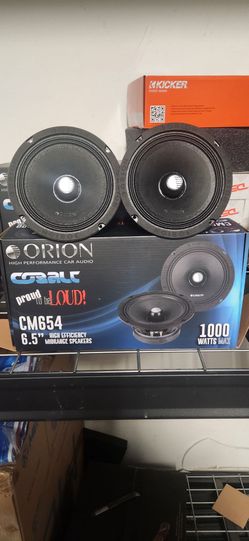 New!! Orion (2) 6 1/2 Mid Range Speakers