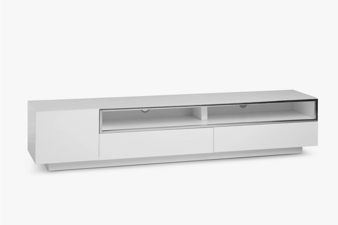 Vancouver White 86" Tv Stand
