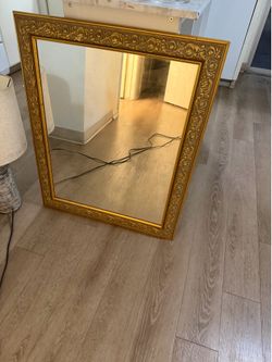 Large gold mirror $40