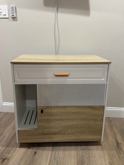 Litter box concealer cabinet
