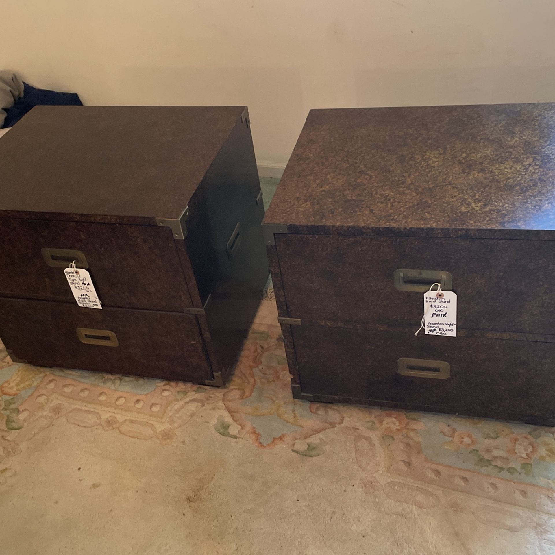 Real Nice Two Piece Henredon Nightstands