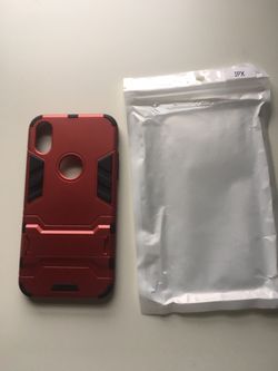 NWT IPhone 8/X case with kickstand red