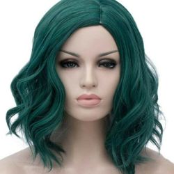 New! 14" Pine Green Wig
