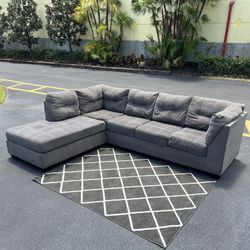 Gray Ashley Furniture Sectional Couch 