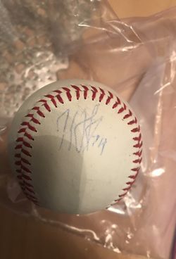 Dodgers Kenley Jansen autographed baseball