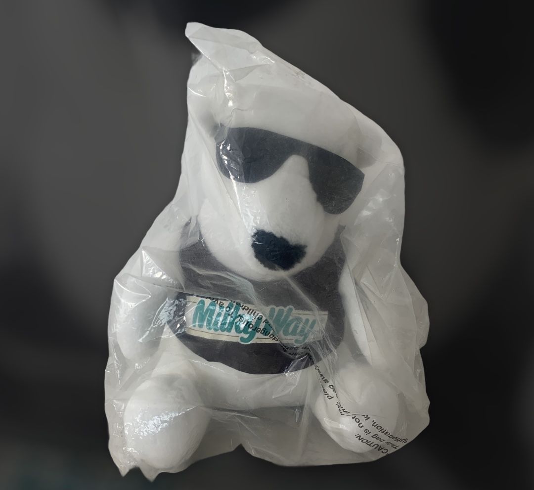 Milky Way Candy Bar Plush Polar Bear 1996 White With Sunglasses Mars 1996