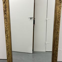Ornate Antique Gold Mirror