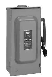 SQUARE D - 100 Amp 240-Volt 2-Pole Fused Outdoor General Duty Safety Switch