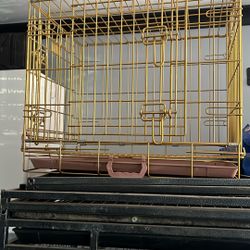 Dog Kennel Gold Color 