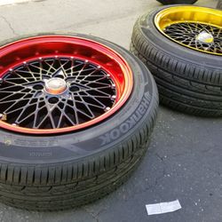 Wheel 15x8 4 Lugs 4x100 New 4 rims and 4 tires