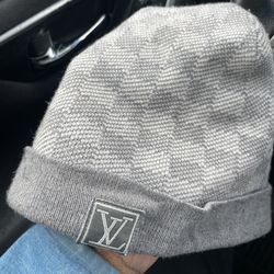 Gray Louis Vuitton Beanie