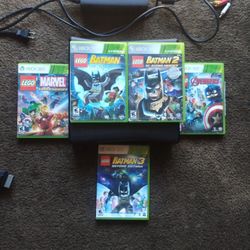 Xbox 360 Console Bundle – 5 Games – No Controller