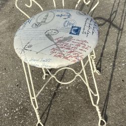 Distressed Nautical Vanity  Chair 