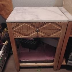 Matching Marble Top End Tables 