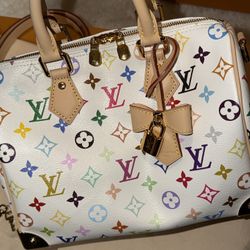 Louis Vuitton x Takashi Murakami Speedy 25 White Multicolor 