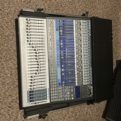 Studio mixer board & drum machine