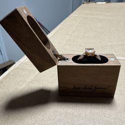 14K Rose Gold Engagement Ring