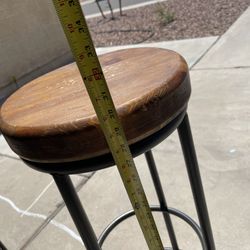 Two Wooden Bar Stools