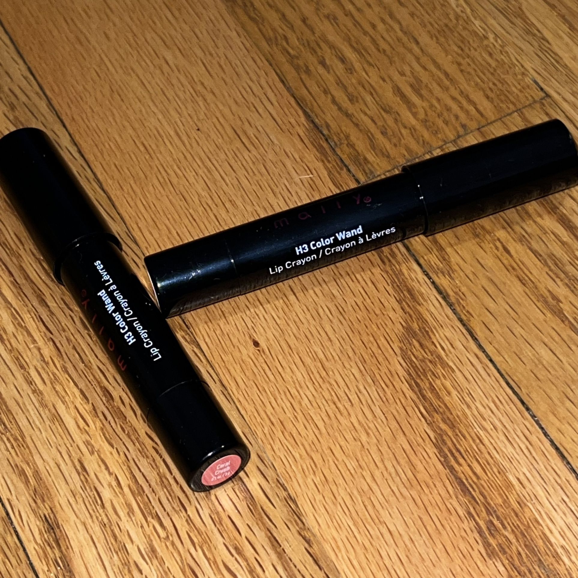 Lot Of 2 Mally Cosmetics Coral Crush H3 Lip Crayon