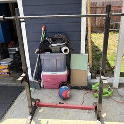 Barbell Rack With Barbell