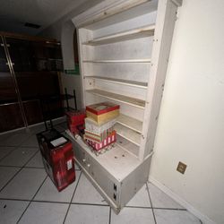 Big cabinet With Shelves And Cabinets