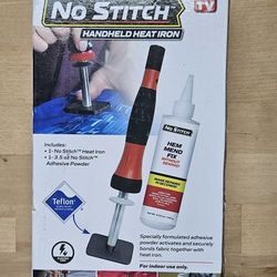 New In Box, Bell + Howell No Stitch Mending Kit

