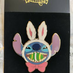 Disney Auctions Stitch W Bunny Ears Pin