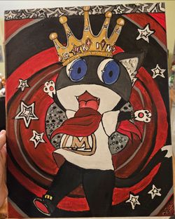 Persona 5 Morgana painting