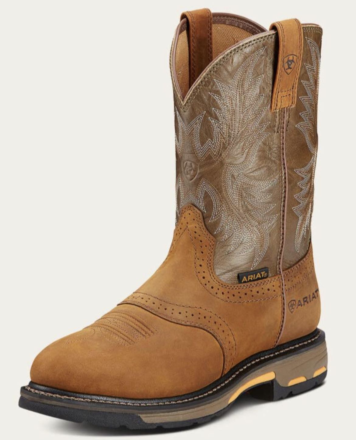 Ariat Workhog Waterproof Pro Work Boots in Aged Bark 