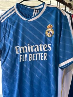 Real Madrid Away Soccer Jersey Blue - large