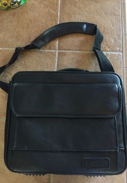 Laptop bag "Targus", genuine leather 14 inches