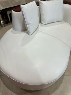 Sofá curve leather