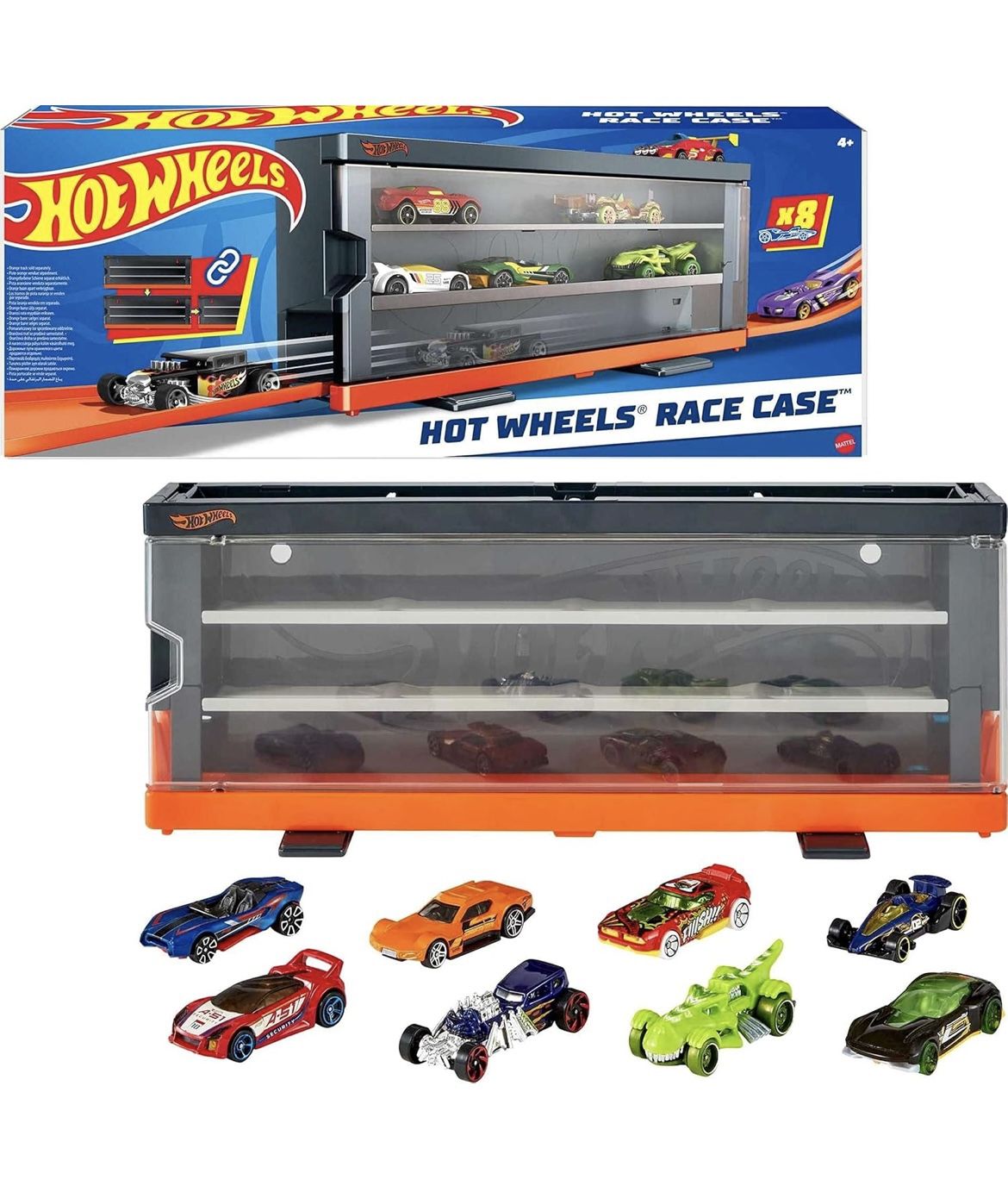 Hot Wheels Race Case Playset 12 Car Display Case HFC89 